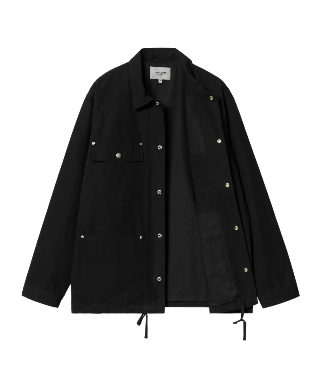 Logo-Patch Button-Up Jacket