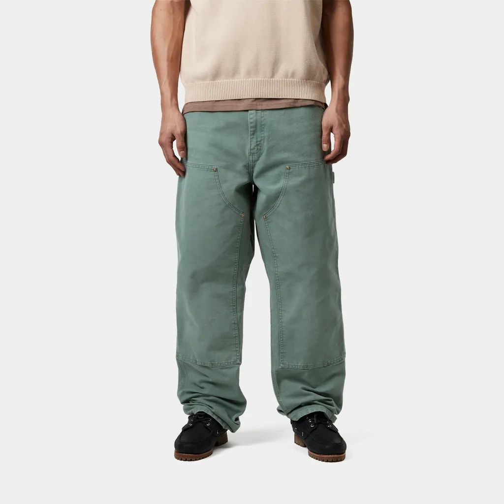 Double Knee Relaxed Straight Fit Pants