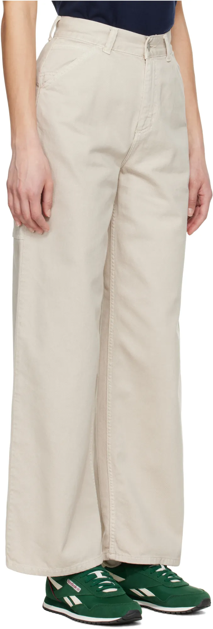 Logo Patch Wide-Leg Jeans