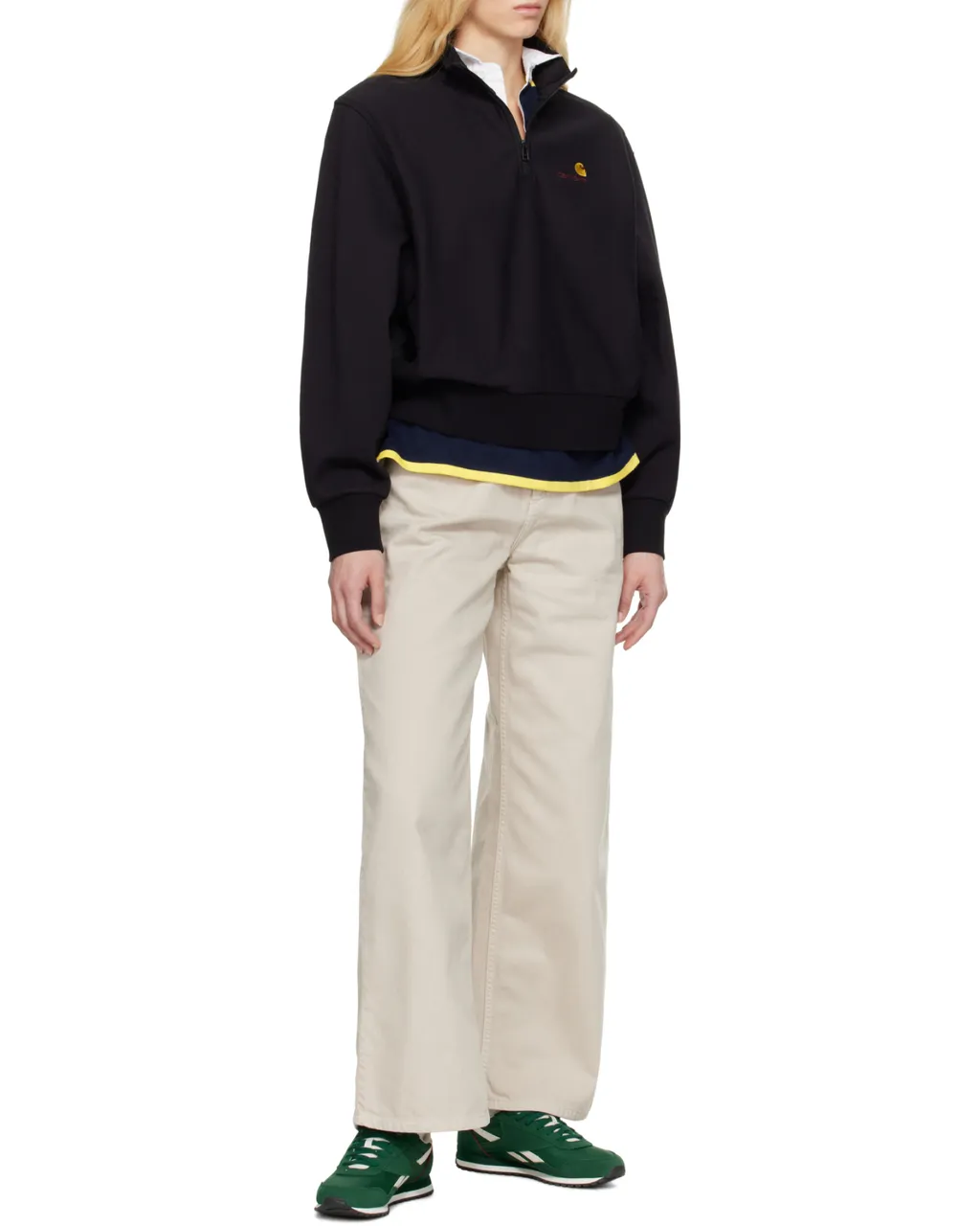 Logo Patch Wide-Leg Jeans