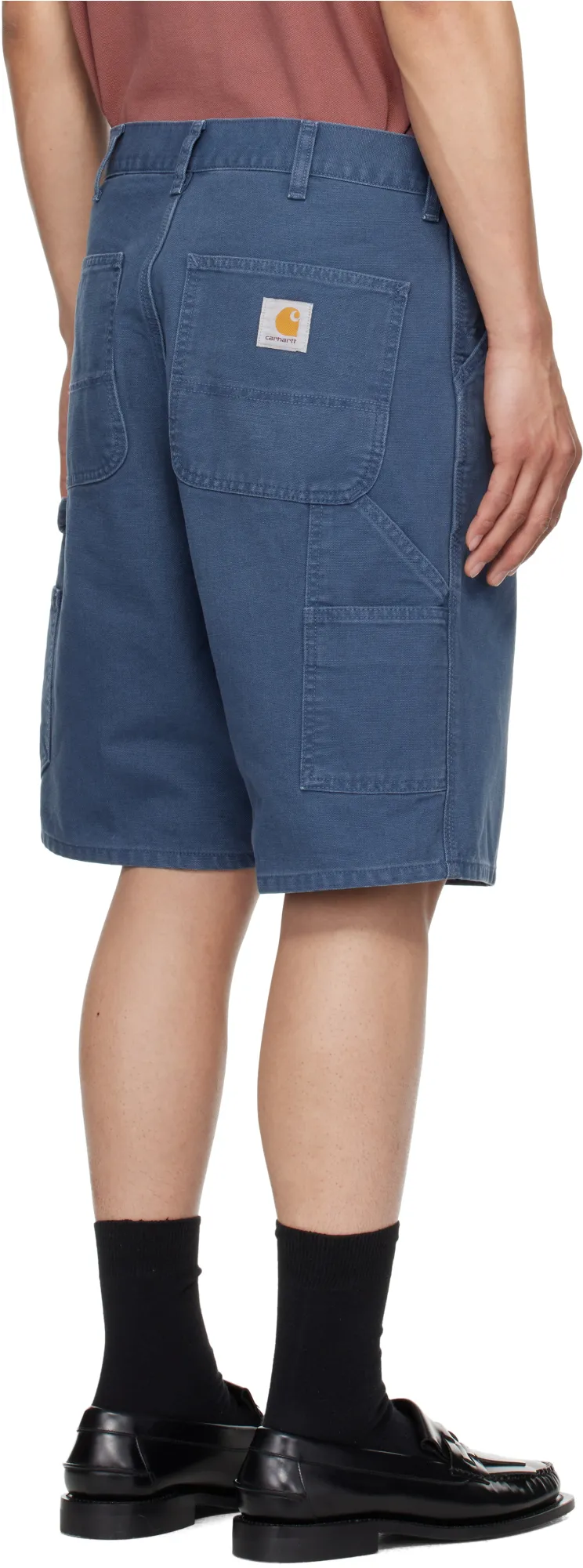 Single Knee Relaxed Straight Fit Shorts