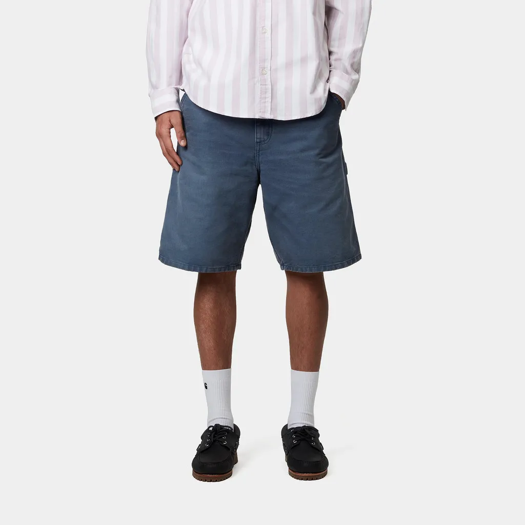 Single Knee Relaxed Straight Fit Shorts