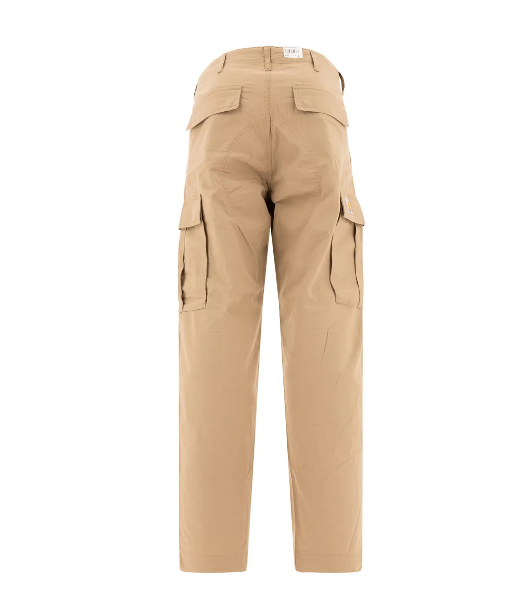 Regular Drawstring Hem Cargo Pants