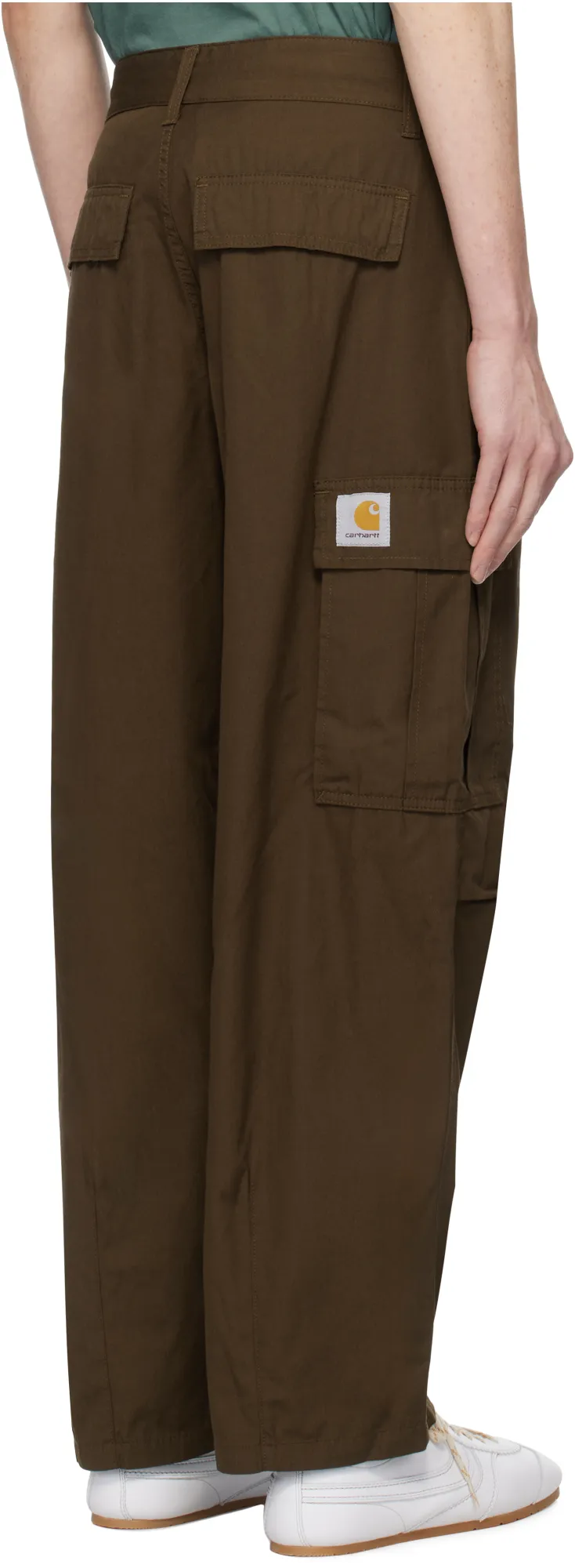 Jet Logo Patch Wide-Leg Cargo Trousers