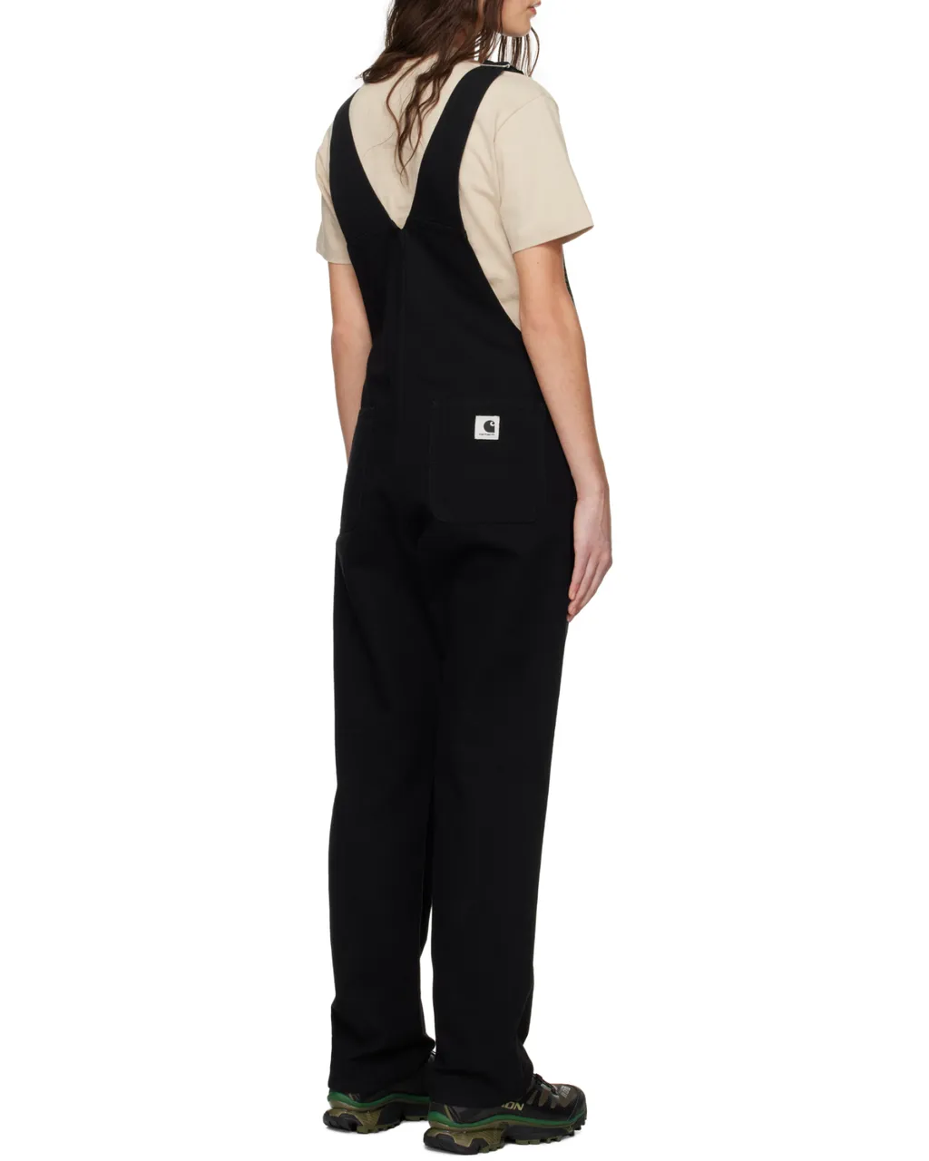 W' Bib Logo Patch Overalls