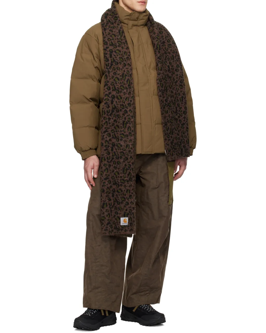 Logo Embroidered High-Neck Padded Jacket
