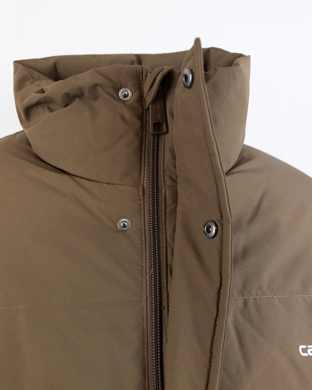 Logo Embroidered High-Neck Padded Jacket