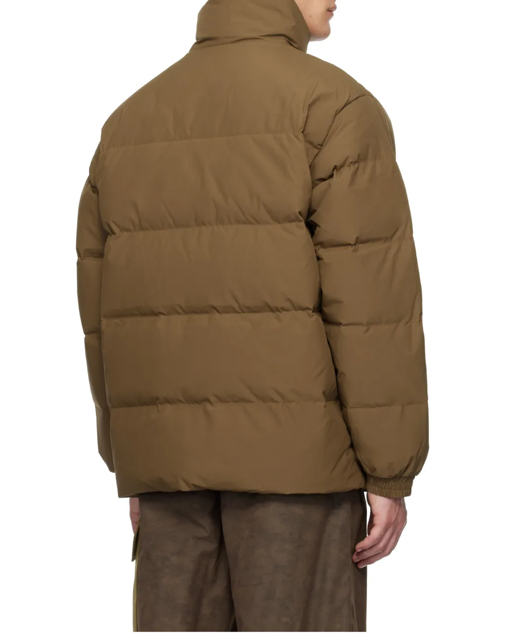 Logo Embroidered High-Neck Padded Jacket