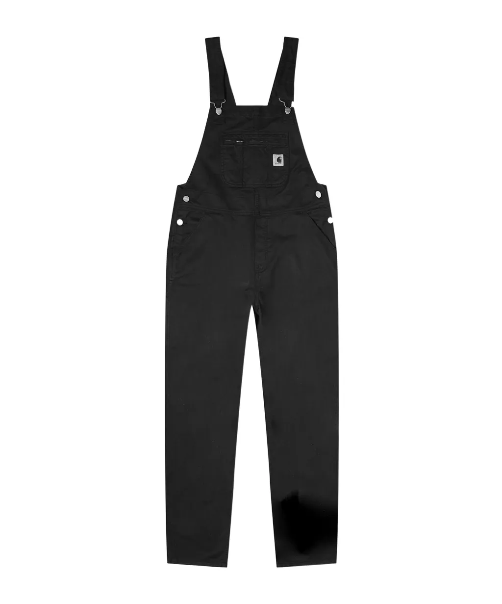 Bib Logo-Patch Denim Overalls