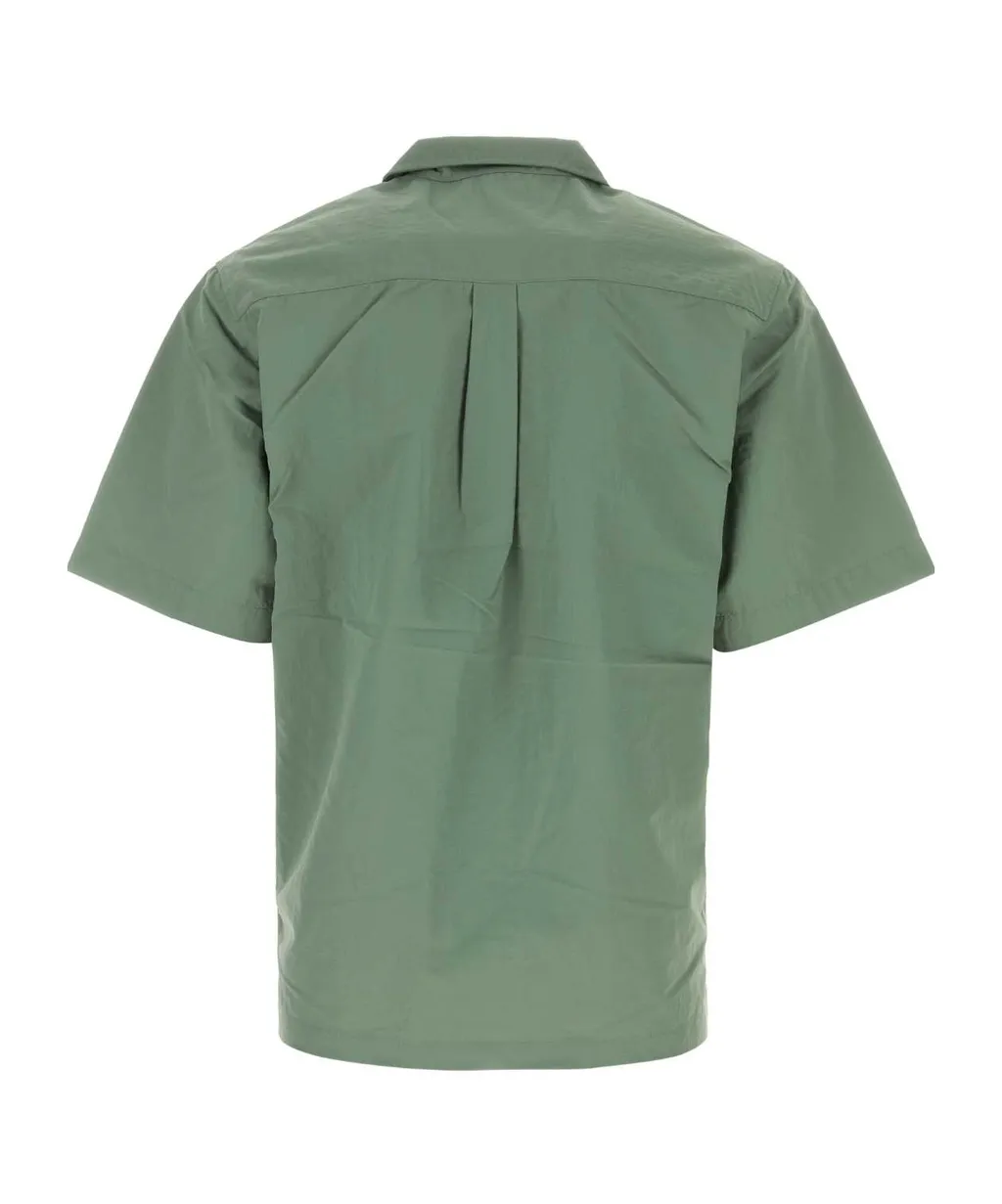 Evers Camp-Collar Ripstop Short-Sleeved Shirt