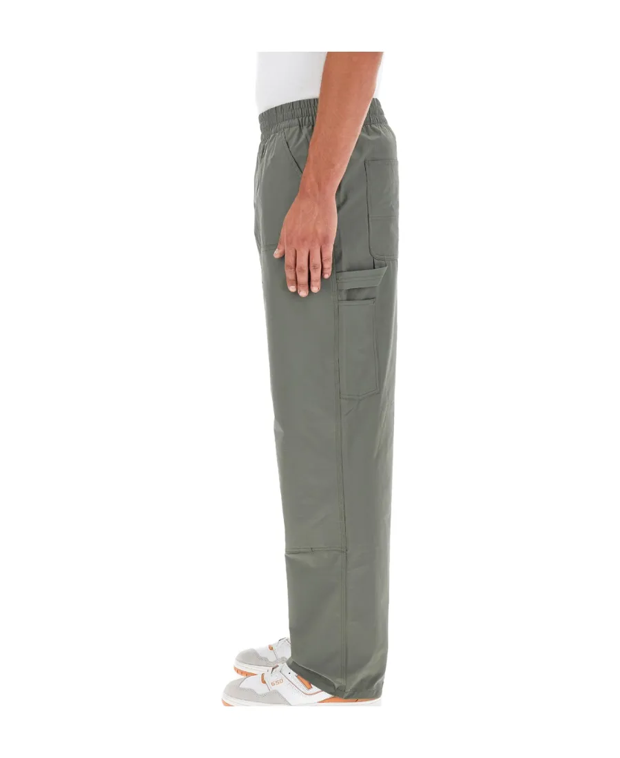 Logo-Patch Straight-Leg Trousers