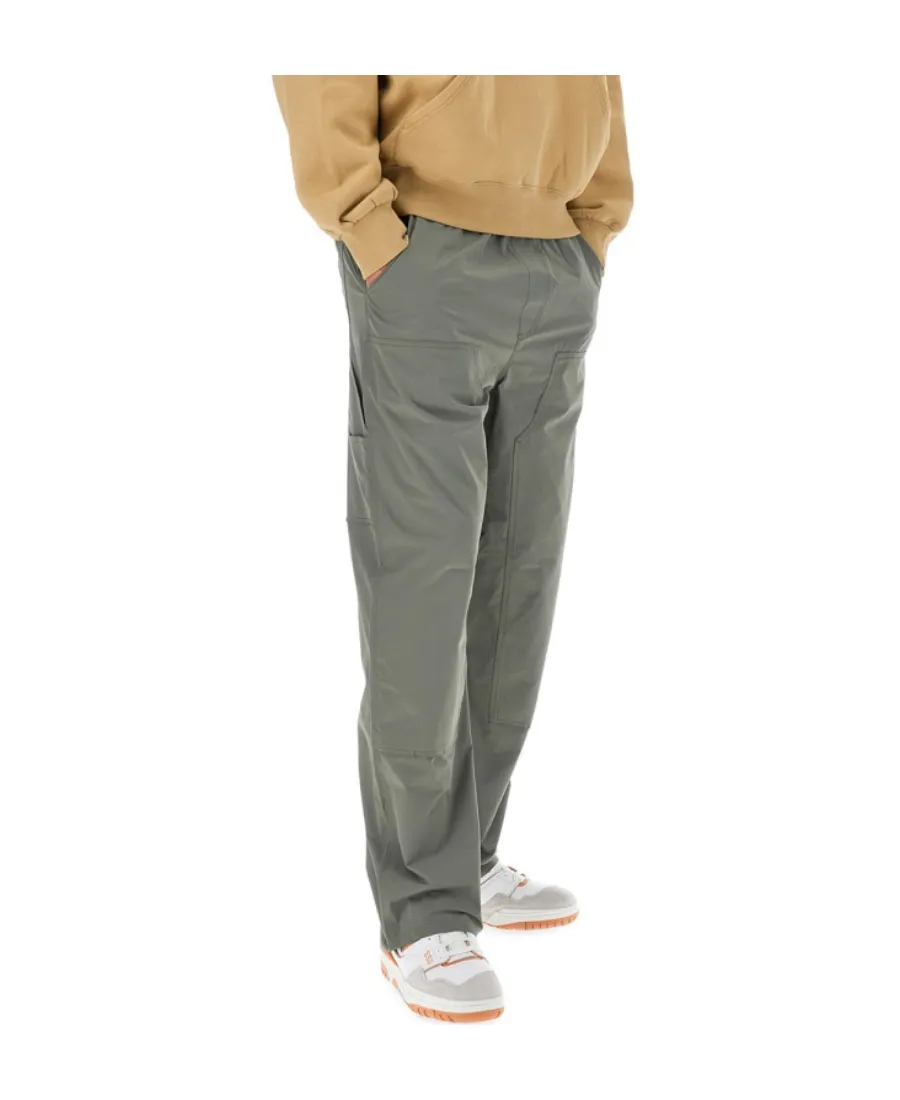 Logo-Patch Straight-Leg Trousers