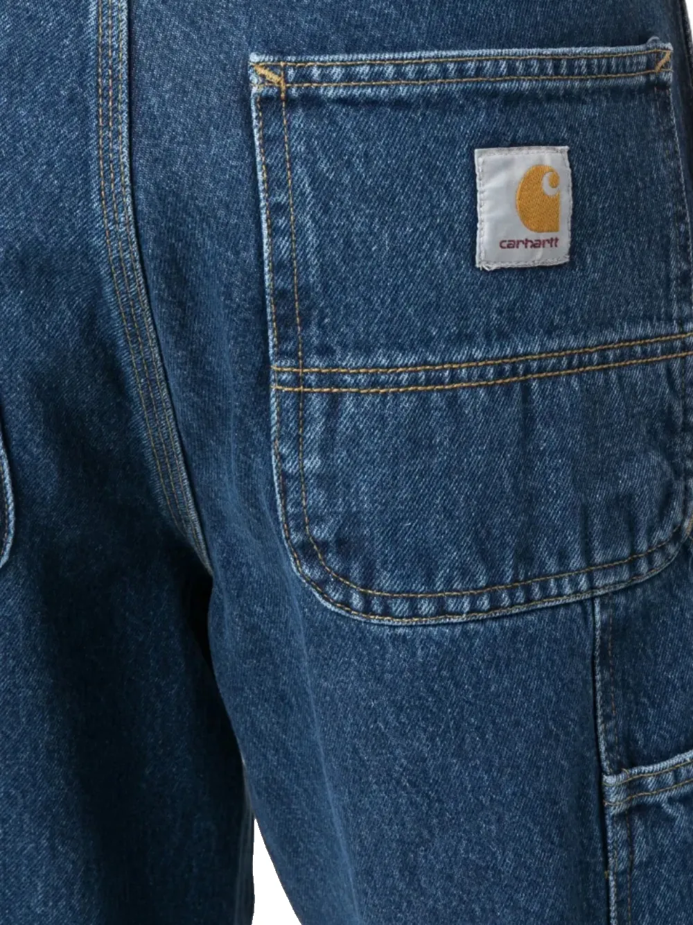 Logo-Patch Straight-Leg Jeans
