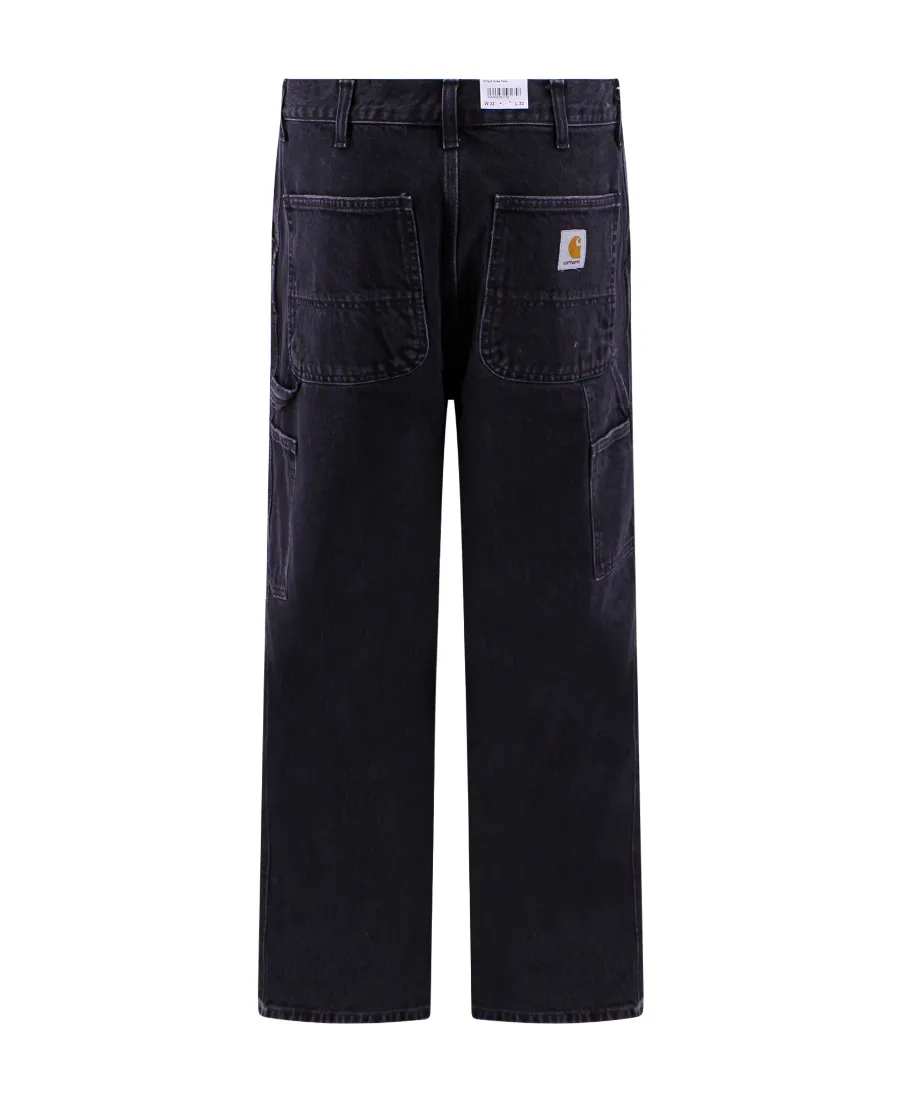 Logo-Patch Straight-Leg Jeans