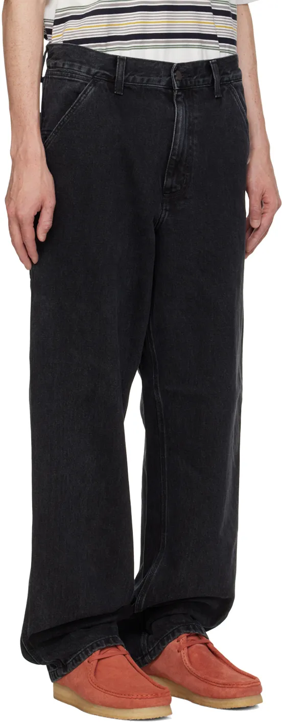 Logo-Patch Straight-Leg Jeans
