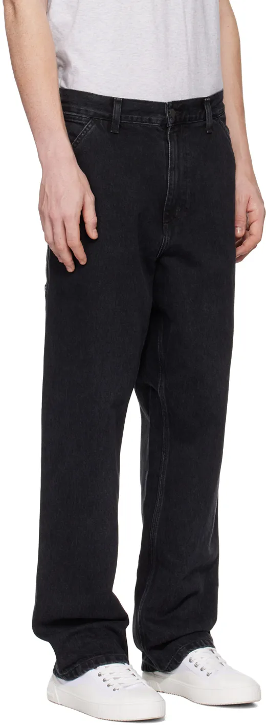 Logo-Patch Straight-Leg Jeans