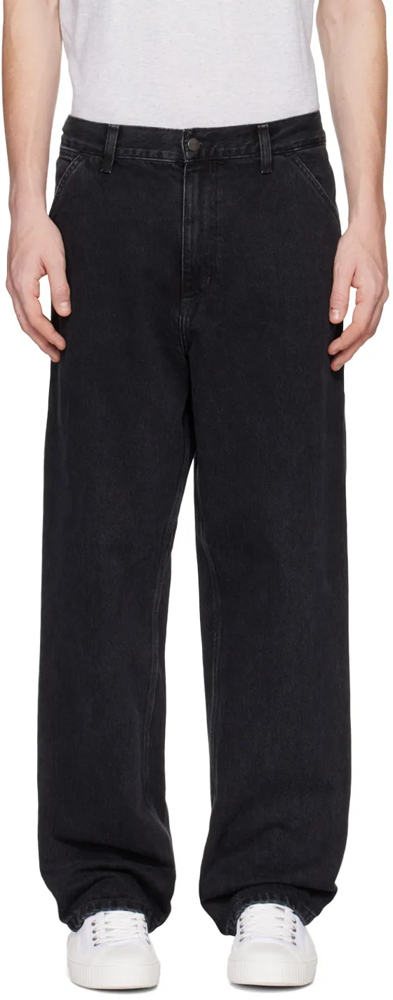 Logo-Patch Straight-Leg Jeans