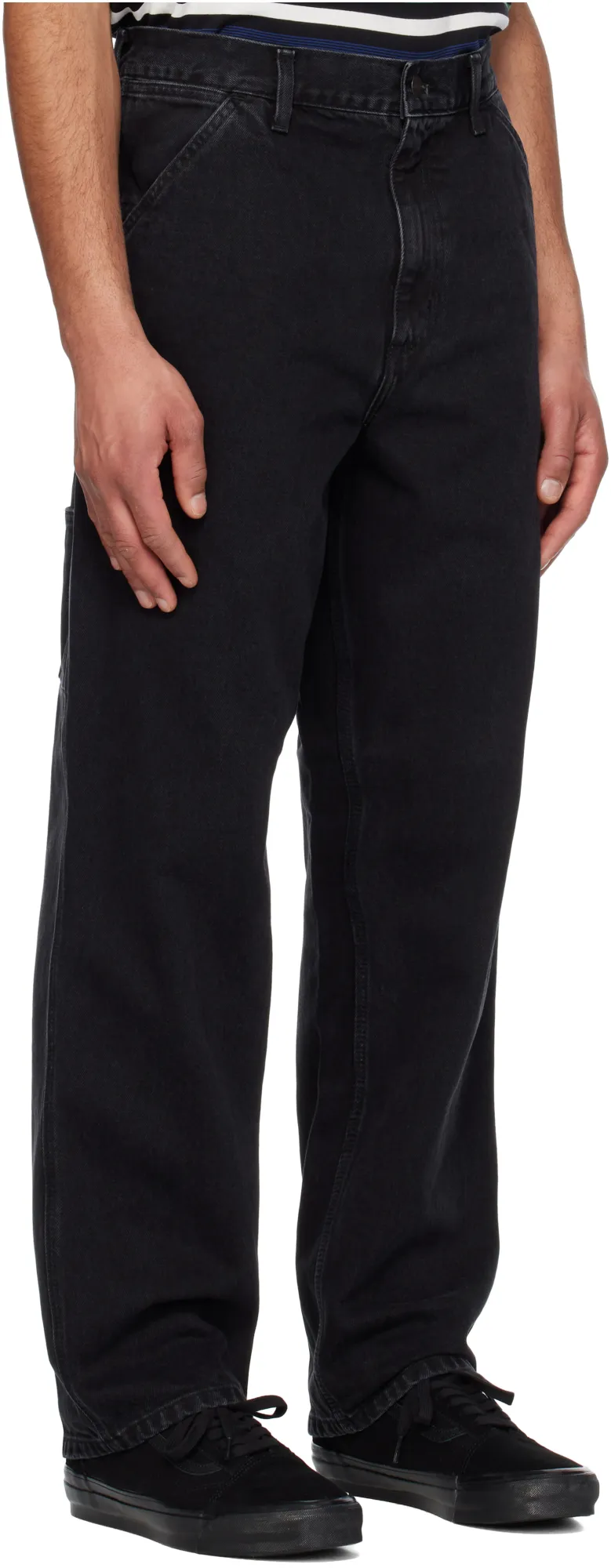Logo-Patch Straight-Leg Jeans