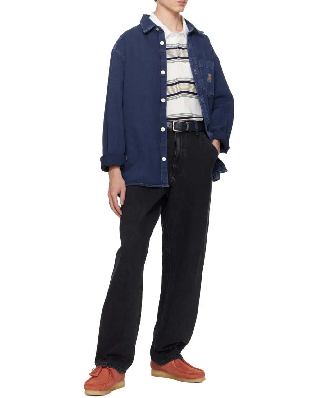Logo-Patch Straight-Leg Jeans