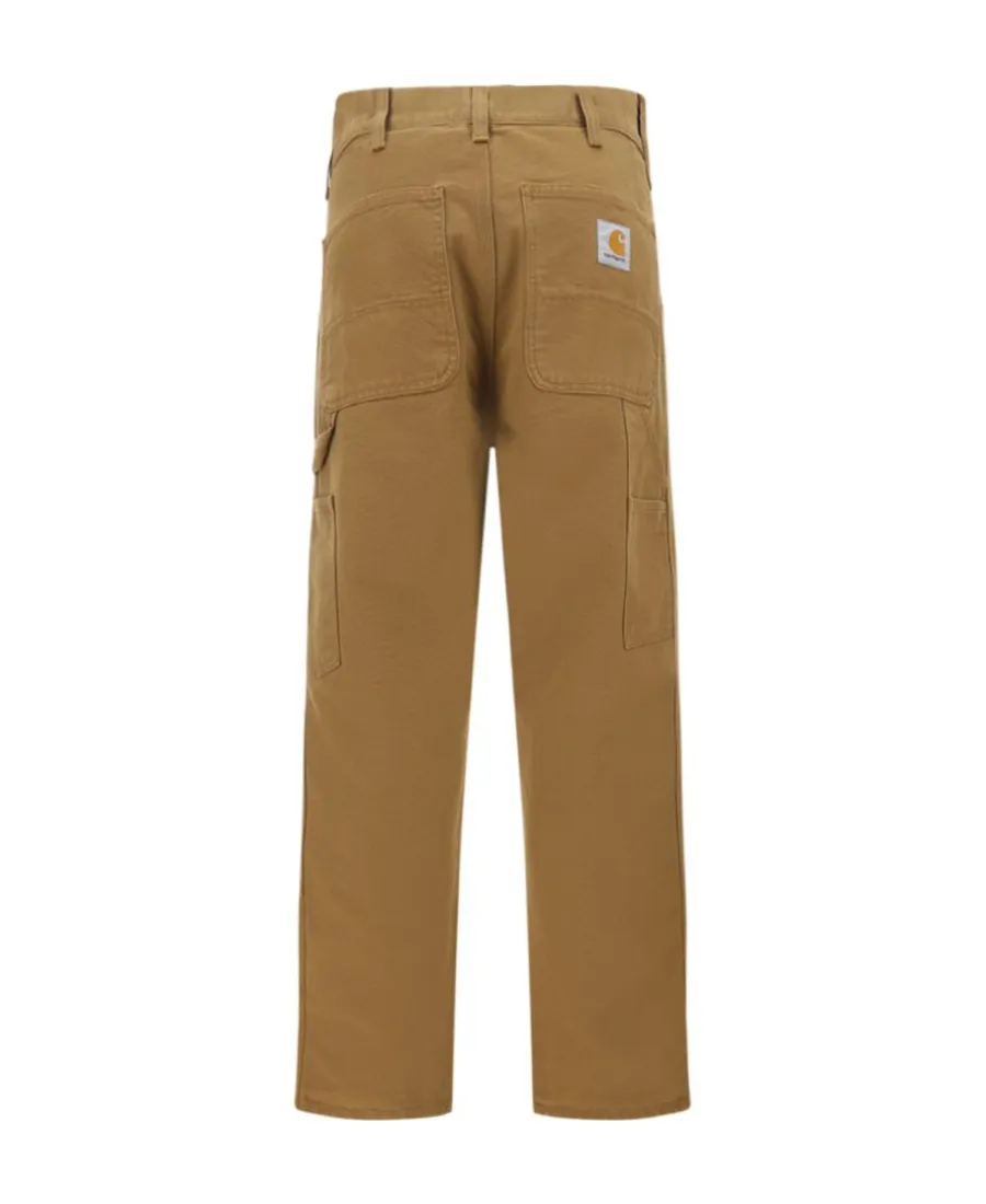 Double Knee Logo Patch Jeans
