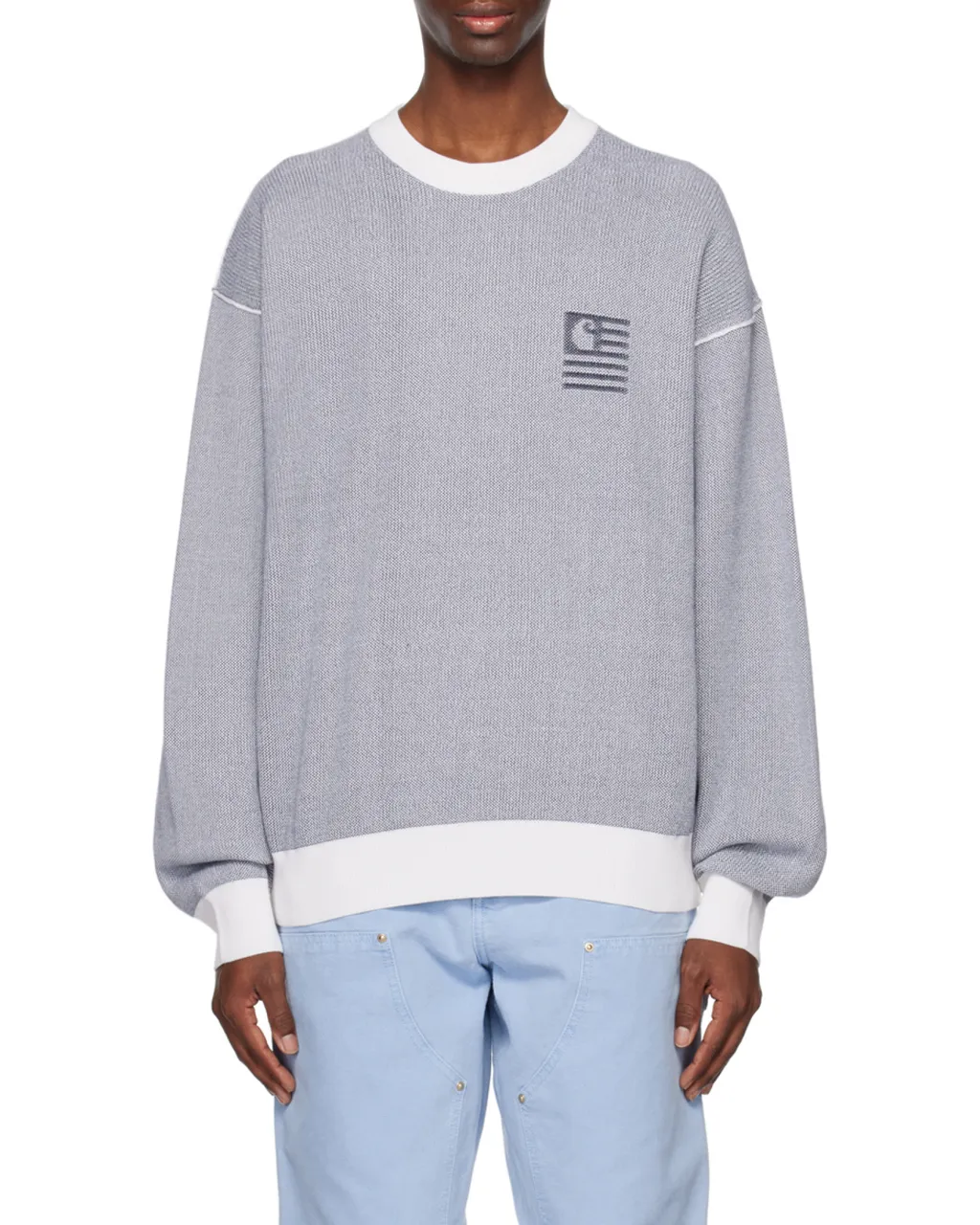 Intarsia-Logo Long-Sleeve Jumper
