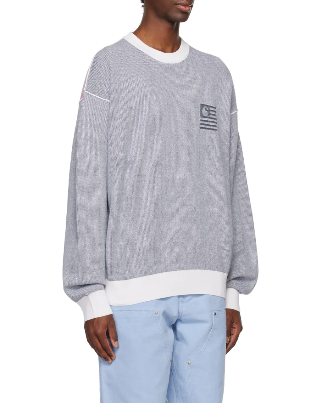 Intarsia-Logo Long-Sleeve Jumper