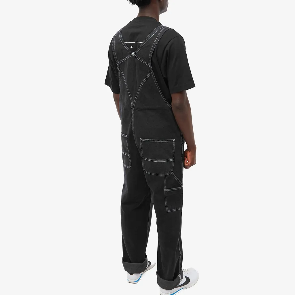 Logo-Patch Straight-Leg Dungarees