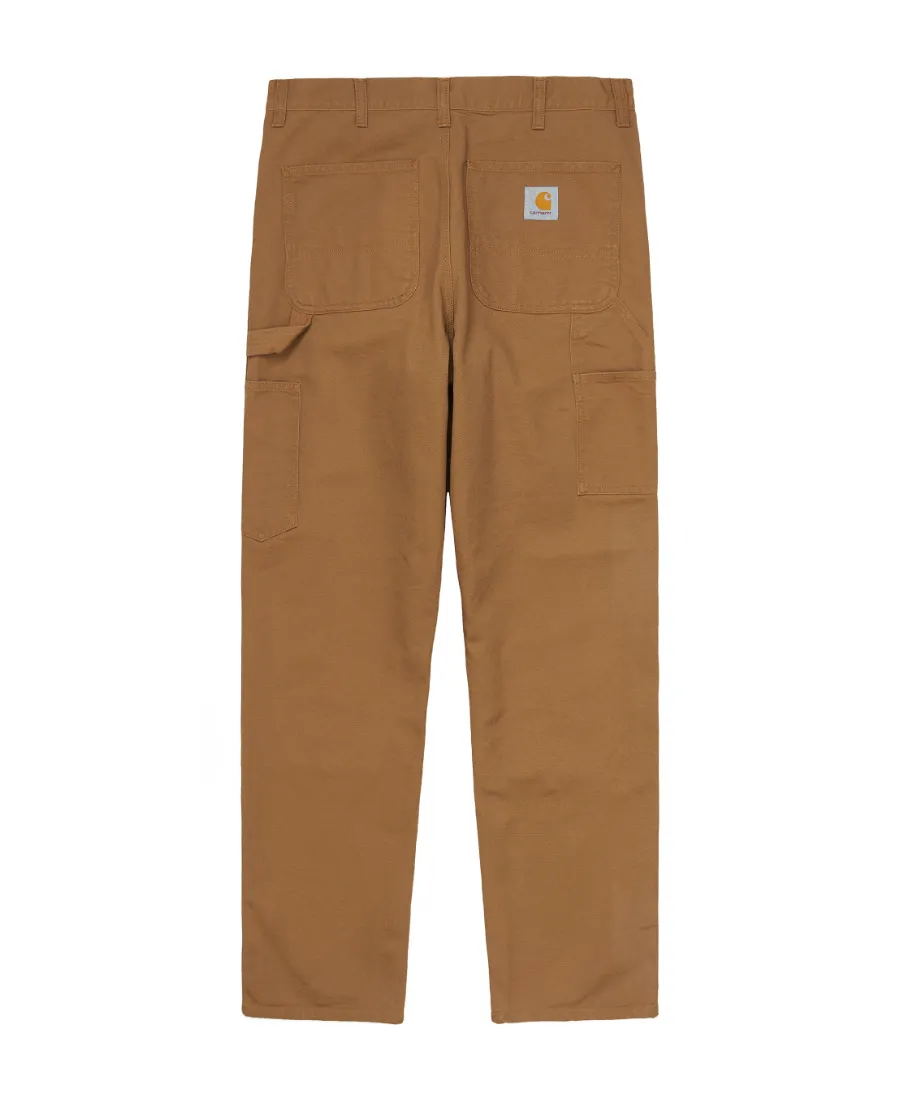 Double Knee Panelled Straight-Leg Trousers