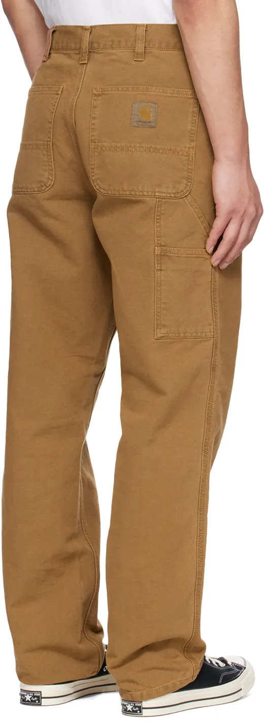 Logo-Patch Straight-Leg Trousers