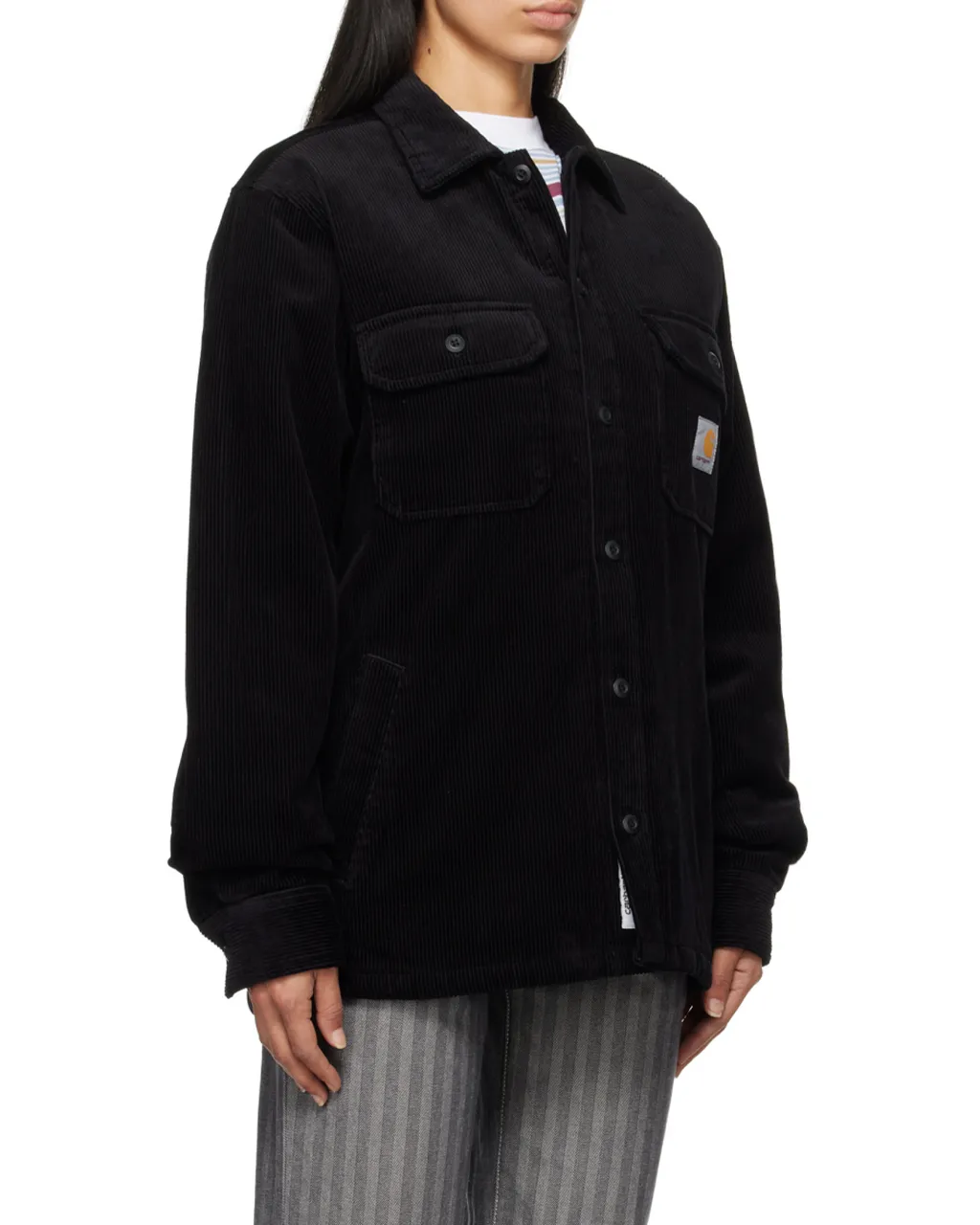 Whitsome Logo-Patch Shirt Jacket