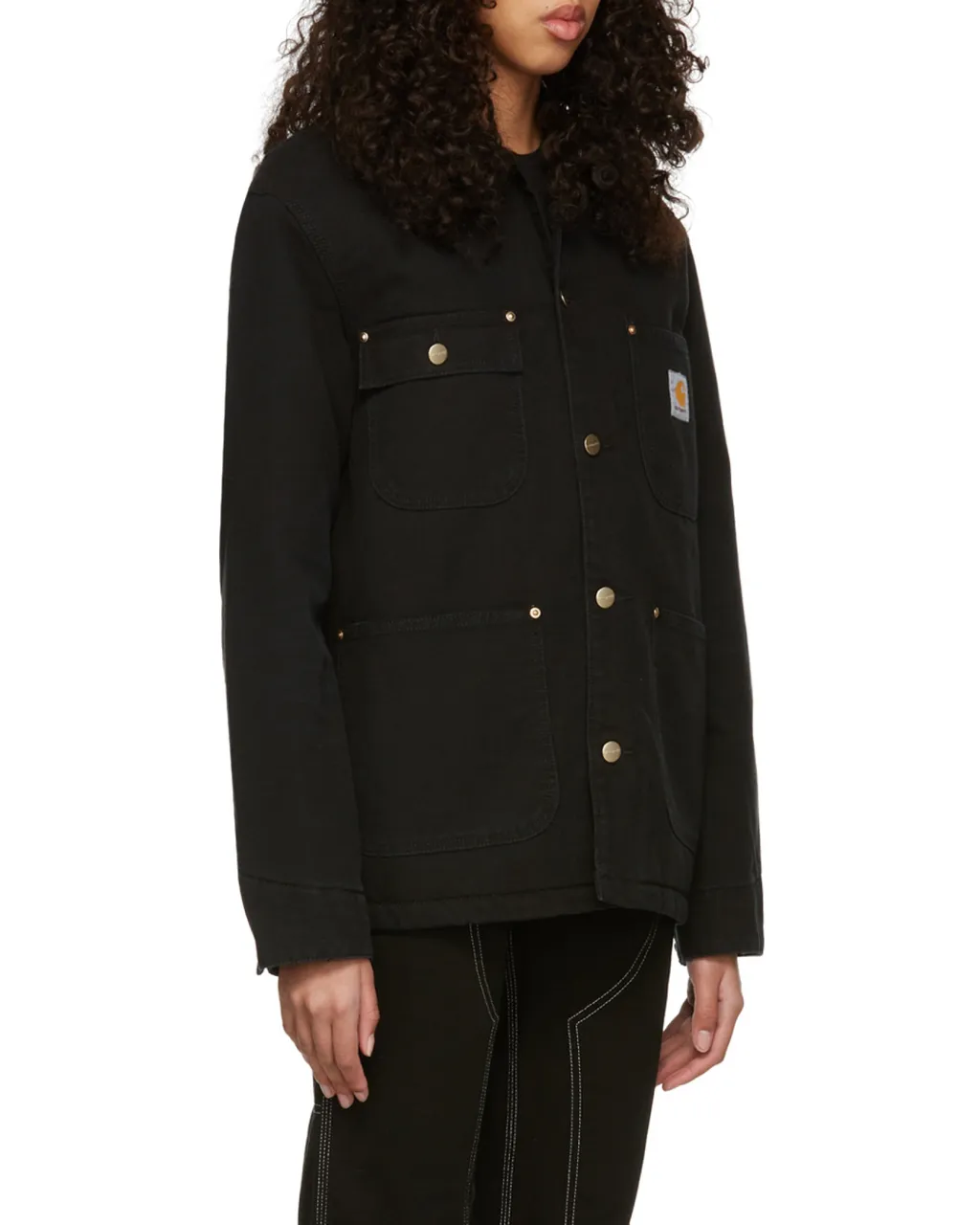 Logo-Patch Shirt Jacket