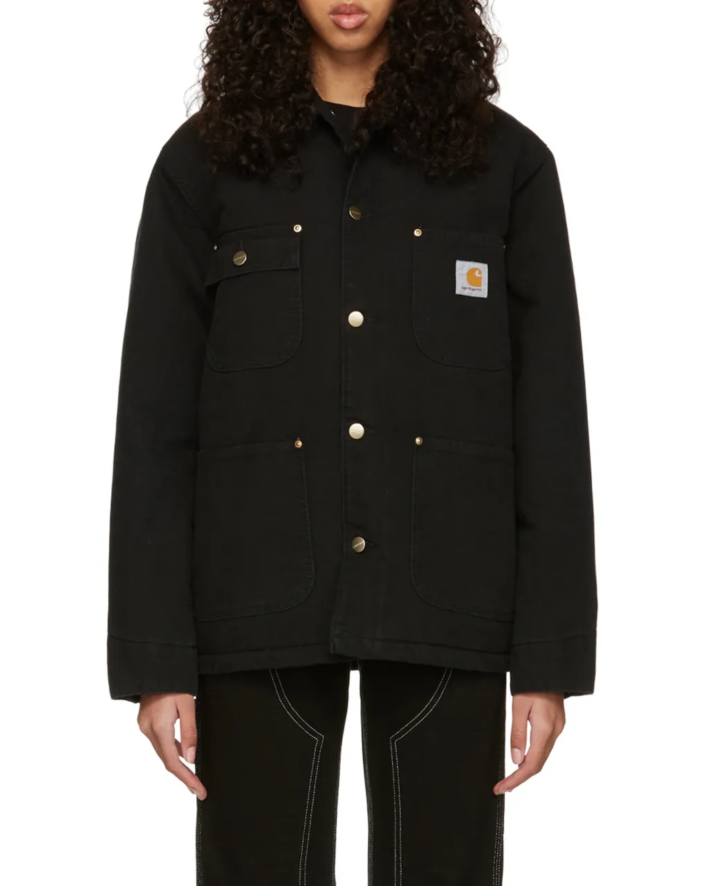 Logo-Patch Shirt Jacket