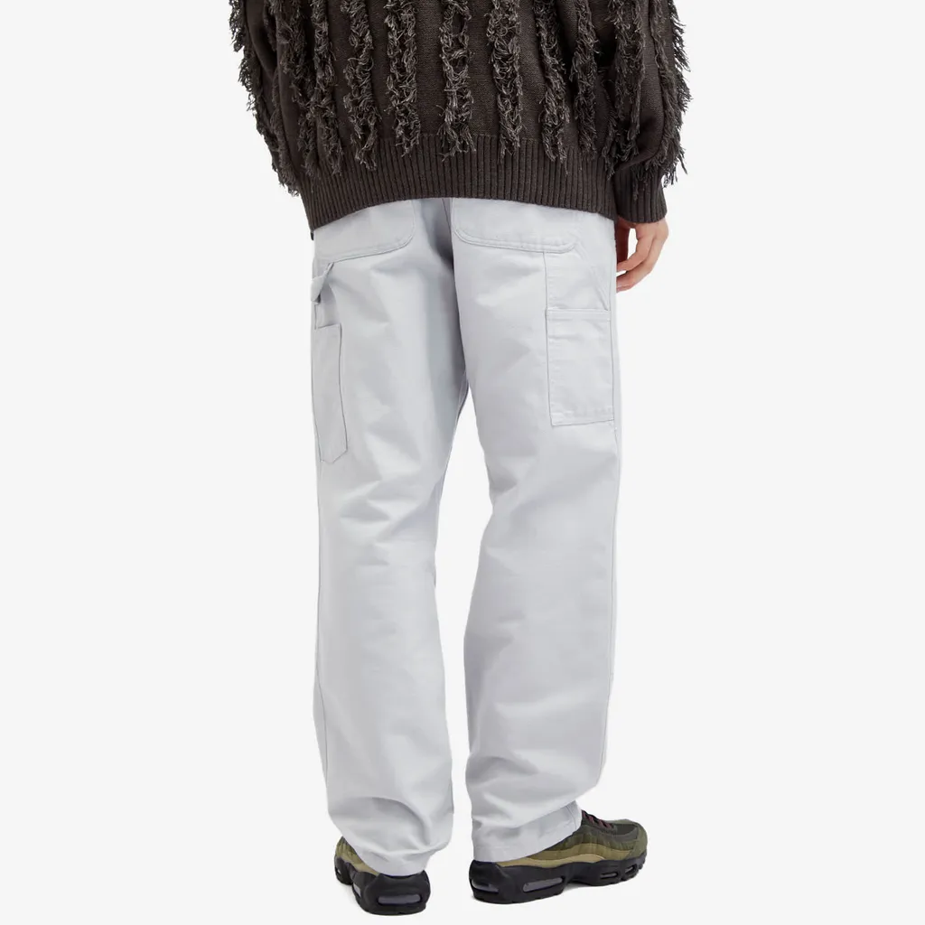 Double Knee Straight-Leg Trousers