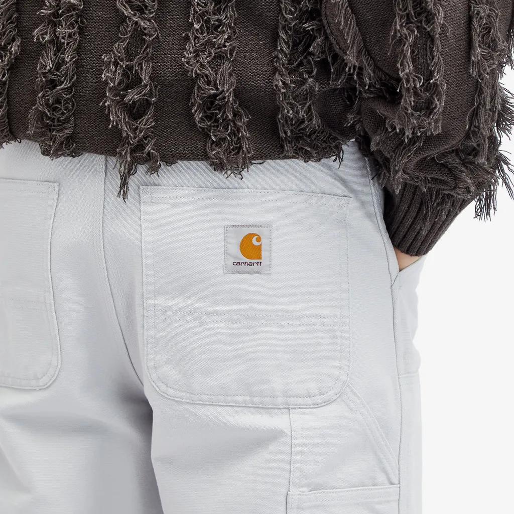 Double Knee Straight-Leg Trousers