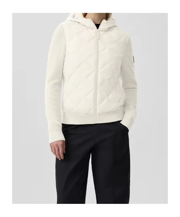 Hybridge Quilted Knit Hoodie