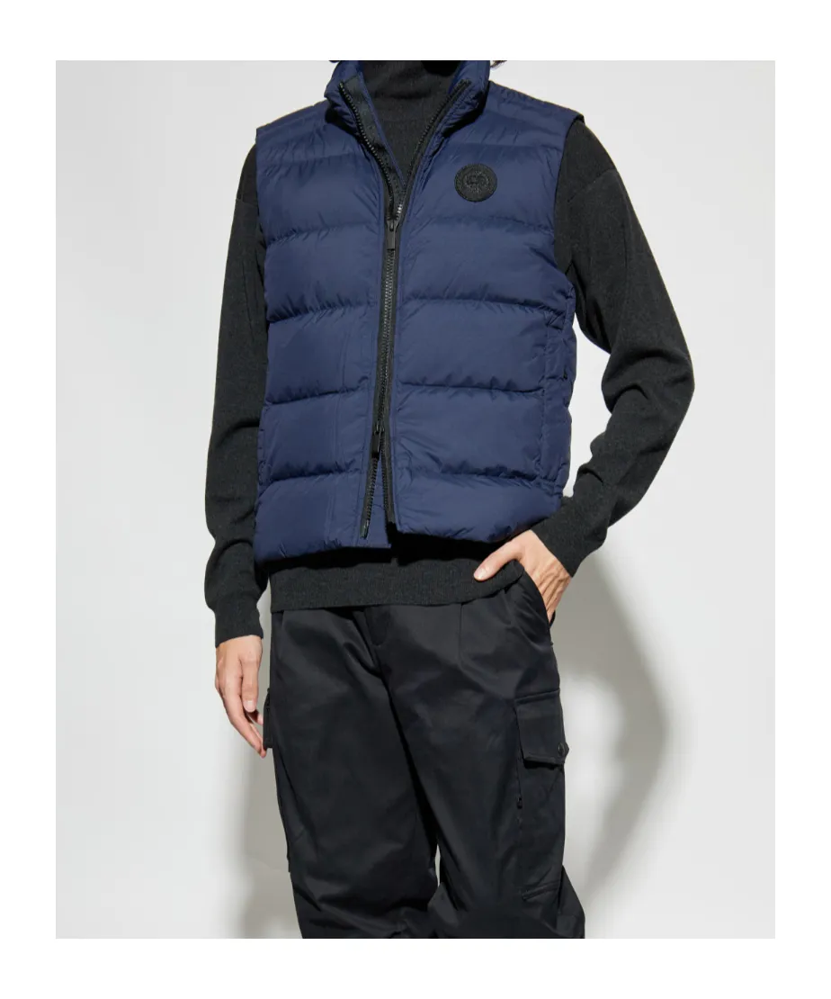Quilted Logo-Patch Gilet