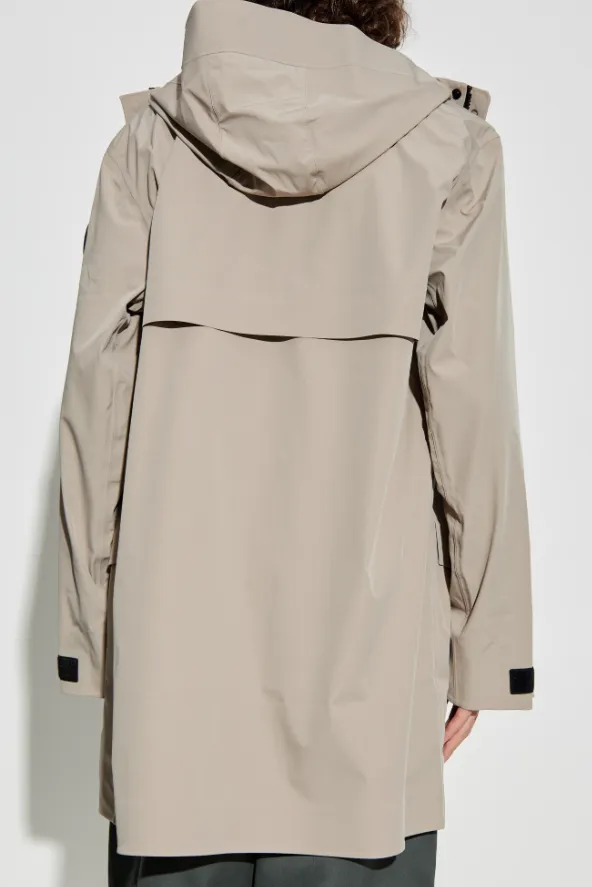 Logo-Patch Parka Coat