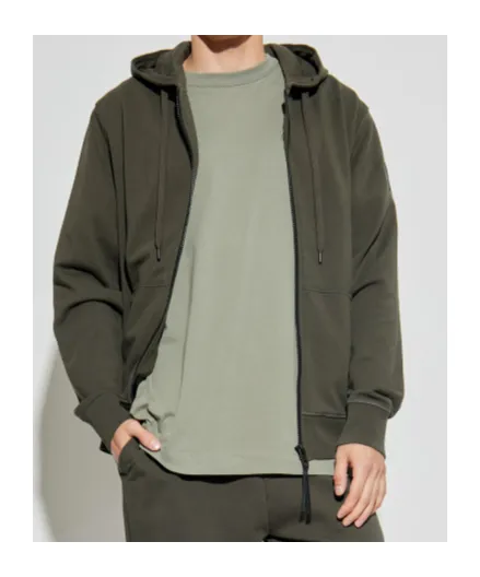 Huron Zipped Long-Sleeved Hoodie