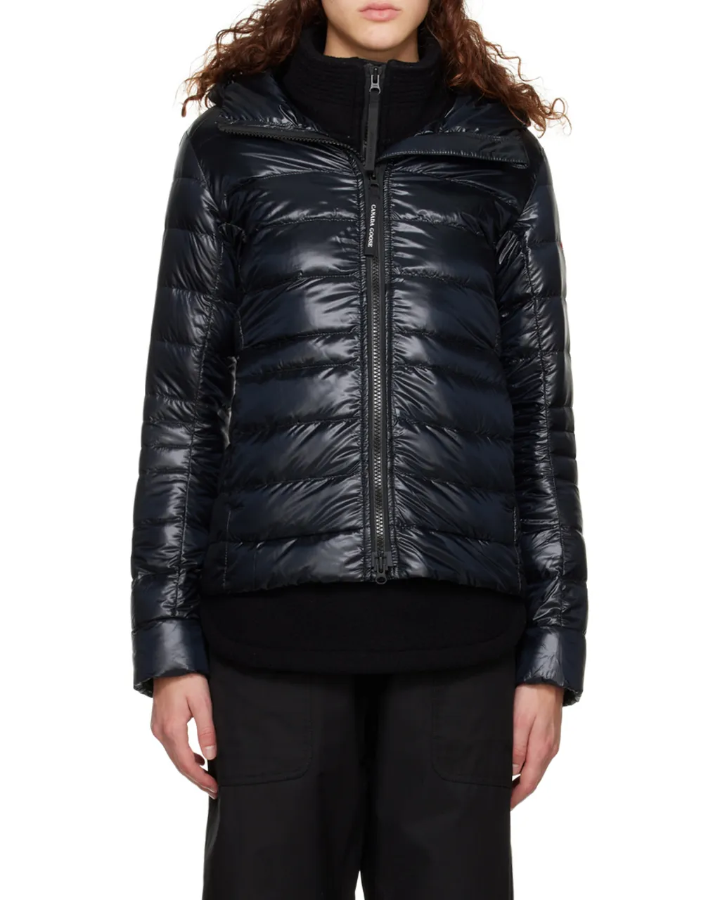 Logo Patch Zip-Up Padded Jacket