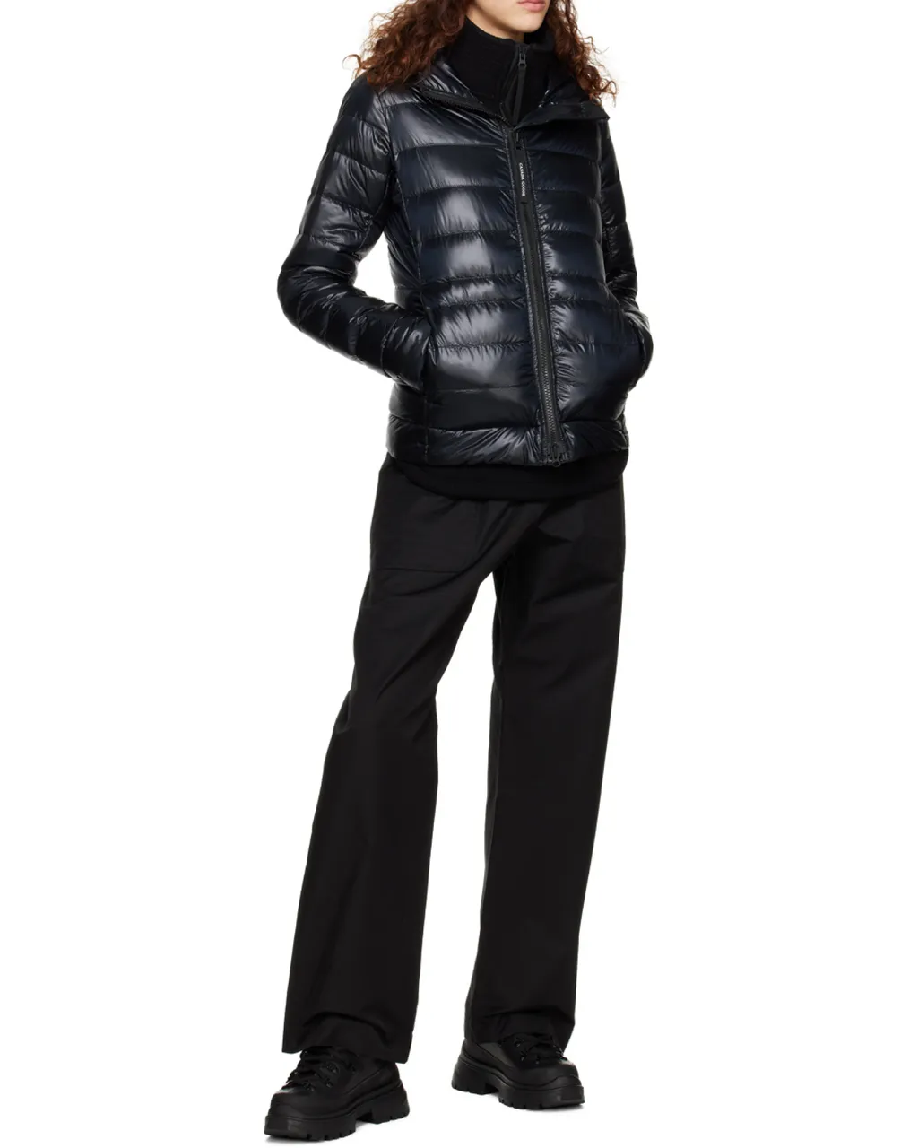 Logo Patch Zip-Up Padded Jacket