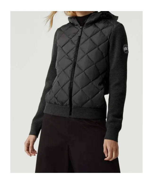 Hybridge Quilted Knit Hoodie
