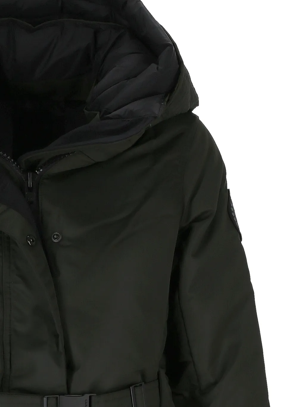 Mckenna Logo Patch Belted Jacket