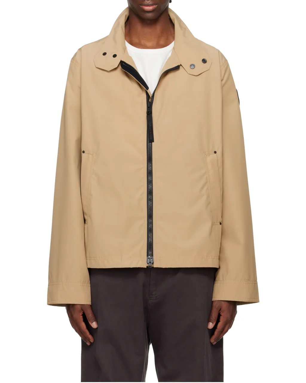 Logo Patch Zip-Up Jacket