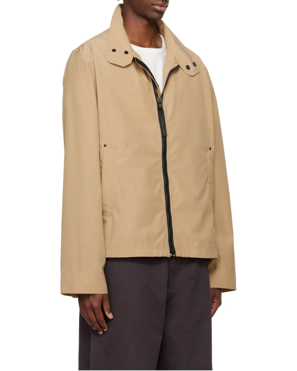 Logo Patch Zip-Up Jacket
