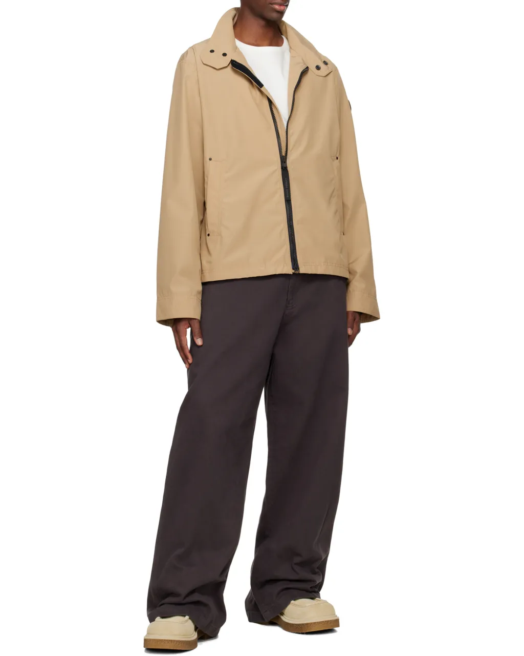 Logo Patch Zip-Up Jacket