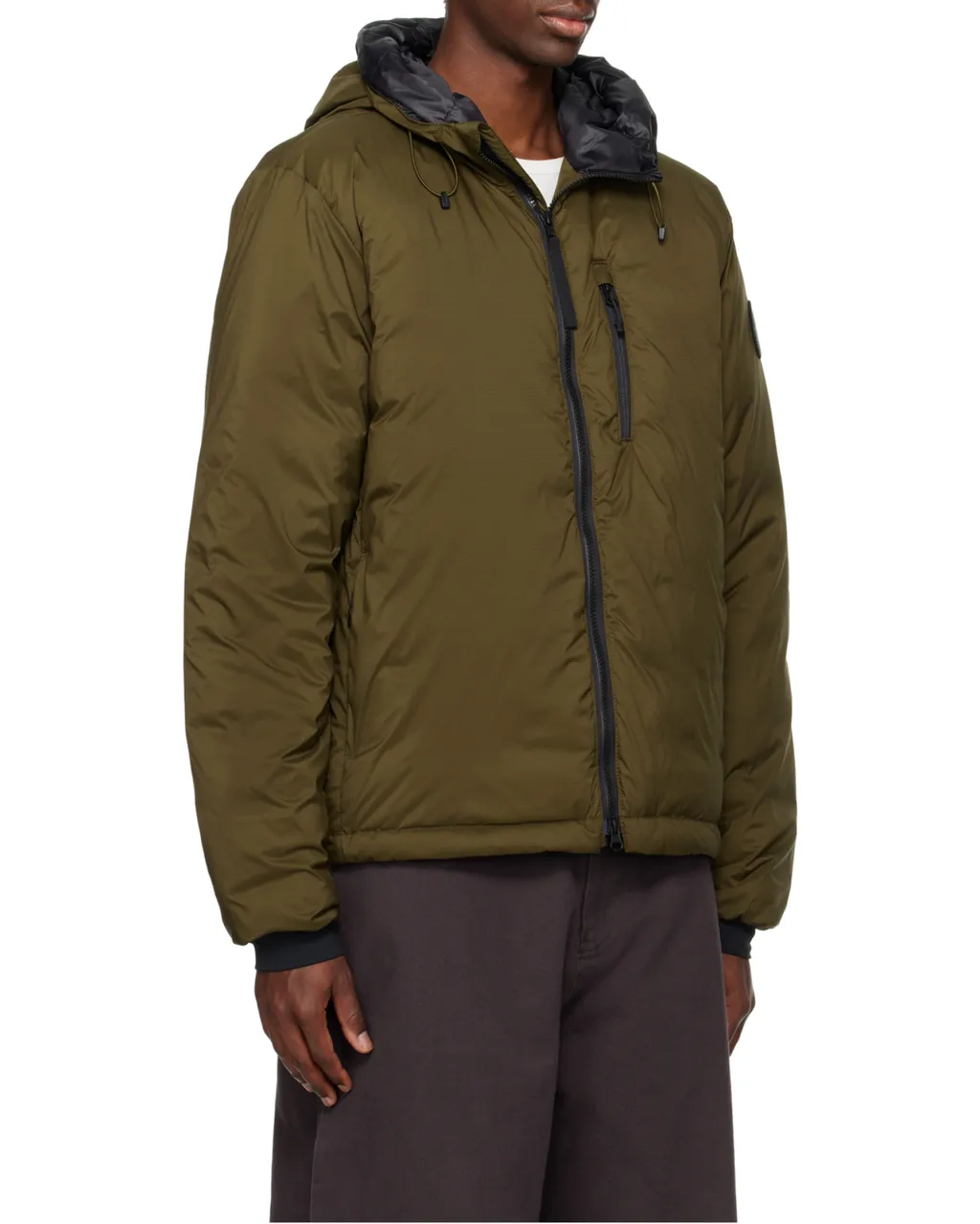 Zip-Up Hooded Down Jacket
