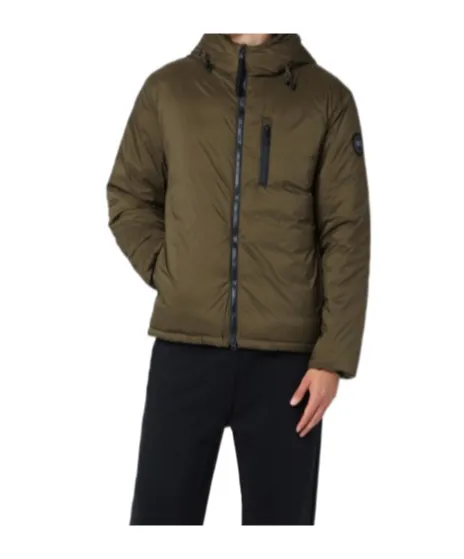 Zip-Up Hooded Down Jacket