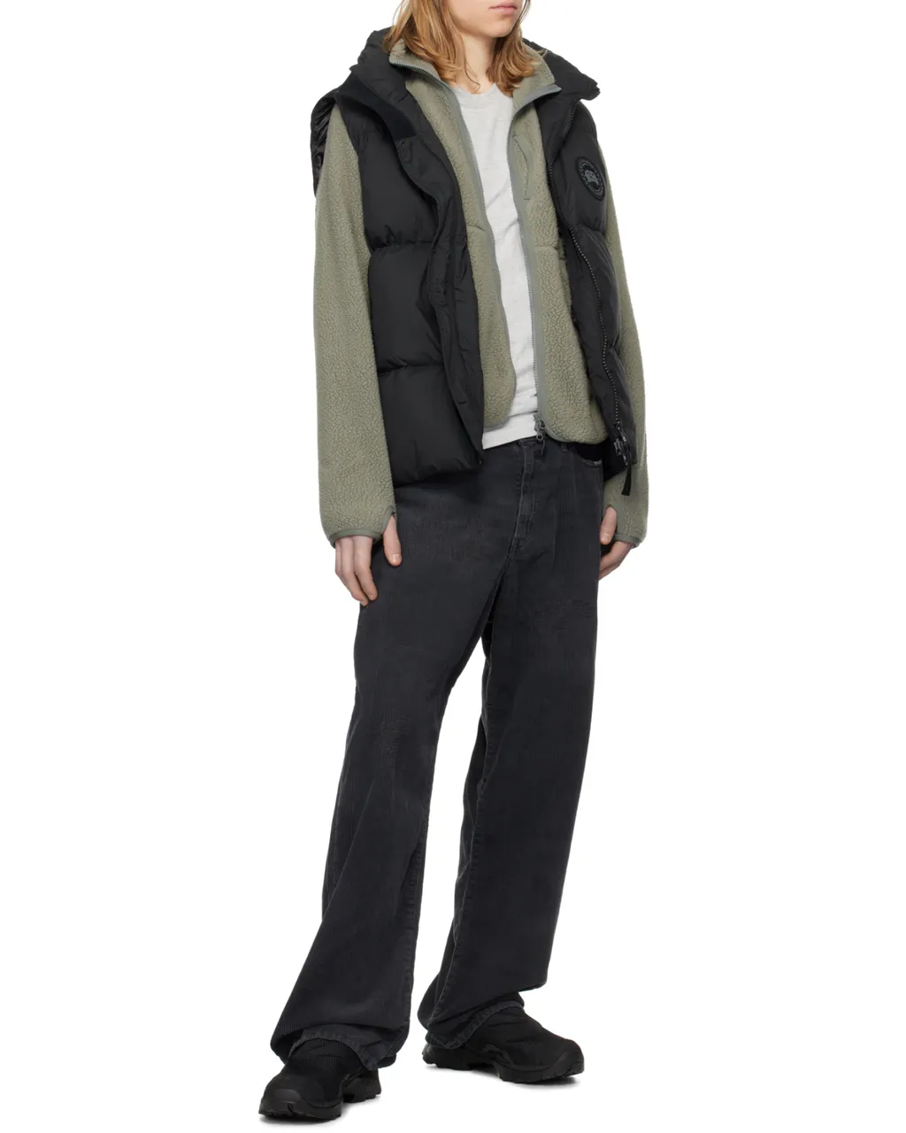 High-Neck Zip-Up Padded Vest