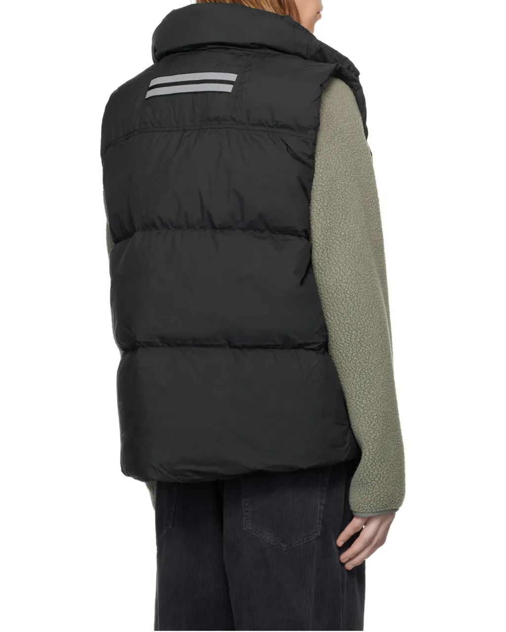 High-Neck Zip-Up Padded Vest