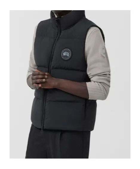 High-Neck Zip-Up Padded Vest